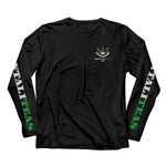 Load image into Gallery viewer, Mentaliteas Black Long Sleeves Green Logo
